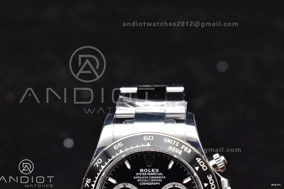 SBF 1:1 Factory VS Steel 126500 Black Rolex Daytona Movement 1051 904L SL4801 SunProtective Dial in 0810